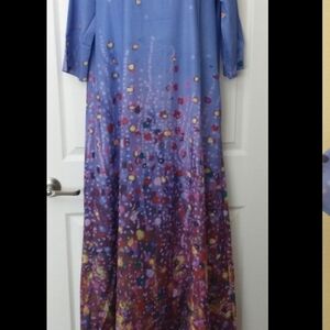 MISSLOOK Long Dress With Pockets, Size Large, NWOT
